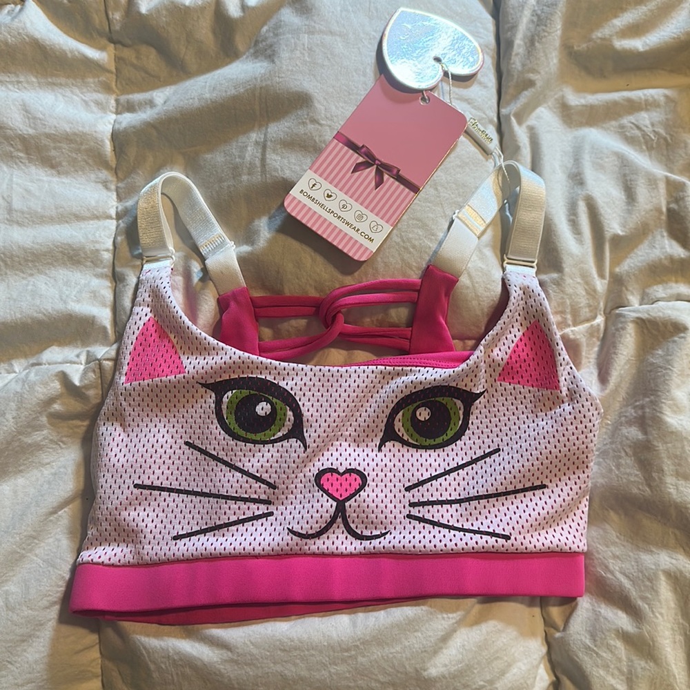 MAKE OFFER NWT Kitty sports bra RARE
